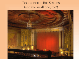 Food on the Big Screen - Vanderbilt University