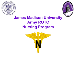 Army Nurse Presentat.. - James Madison University