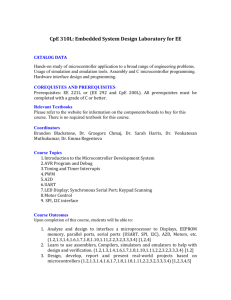 CPE310L - Embedded System Design Laboratory for EE