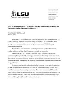 LSU 2010 Energy Competition Press Release