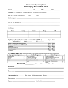 Head Injury Assessment Form - Orleans Central Supervisory Union