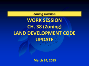 2015-03-24 Worksession Chapter 38 Land Development Standards