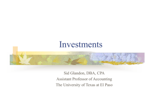 Investments - University of Texas at El Paso