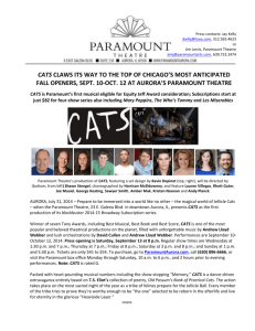 for immediate release - The Paramount Theatre