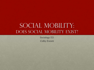 Social mobility: Does social Mobility Exist?
