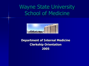 Introduction - Wayne State University School of Medicine