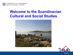 Scandinavian Cultural and Social Studies