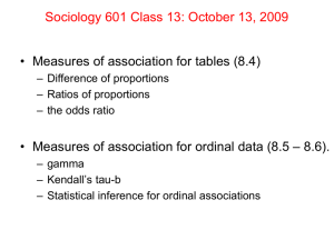 Measuring Association in Tables