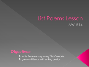 List Poems - sb169.k12.sd.us