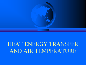 6. Heat Energy Transfer and Air Temperature