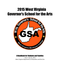 2015 GSA Handbook - West Virginia Wesleyan College