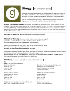 October 19 2014 - Genesis Covenant Church