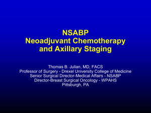 Axillary Node Surgery After Neoadjuvant Chemotherapy