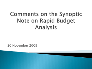 Comments-Synoptic Note RBA