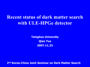 Recent status of dark matter search with ULE