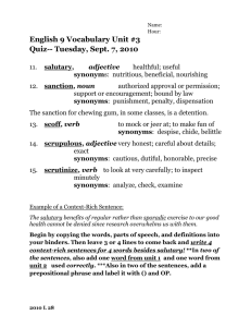 Frosh #3 L28 vocabulary