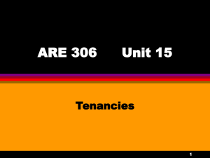 ARE 306 Unit 13