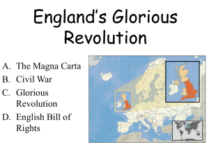 England's Glorious Revolution