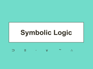 Symbolic Logic PPT