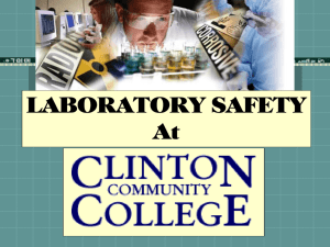 Laboratory Safety - Clinton Community College