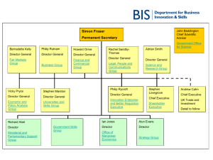 BIS organisational chart: June 2010