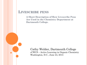 Livescribe Pens at Dartmouth
