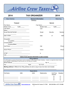 2014 tax organizer 2014