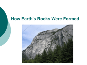 How Earth's Rocks Were Formed