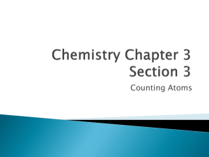 Chemistry Chapter 3 Section 2