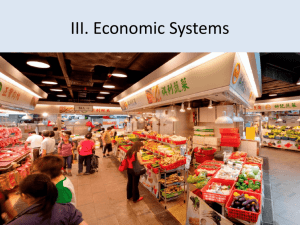 III. Economic Systems