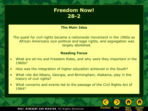Lesson 28-2: Freedom Now