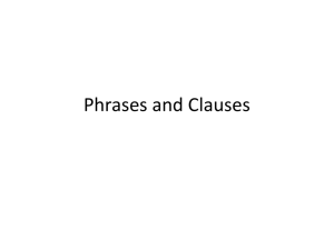 clauses and phrases pwrpt