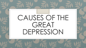 Causes of the Great Depression PPT