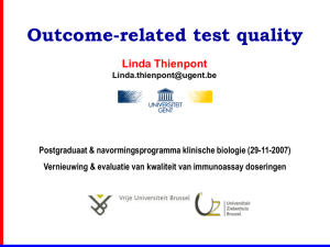 Outcome-related test quality