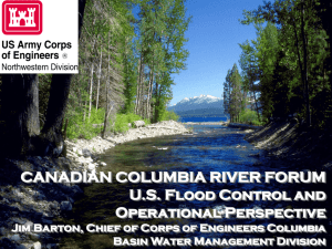 U.S. Flood Control and Operational Perspective
