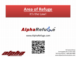 Area of Rescue Area of Refuge
