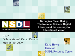 Through a Glass Darkly: The National Science Digital Library and
