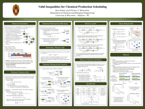 Valid Inequalities for Chemical Production