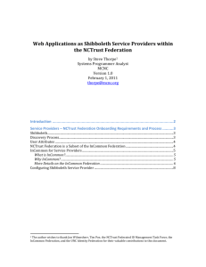 Web Applications as Shibboleth Service - EdSpace