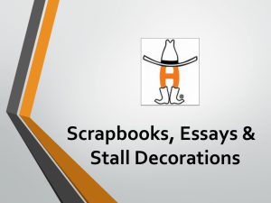 Scrapbooks & Stall Decorations - Houston Livestock Show and Rodeo