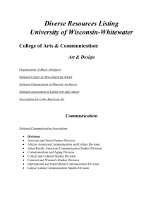 Diverse Resources Listing - University of Wisconsin Whitewater