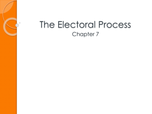 The Electoral Process chapter seven