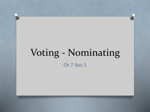 Voting - Nominating