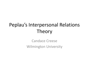 Peplau's Interpersonal Relations Theory