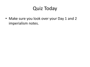 Day 3- Taft and Wilson Imperialism