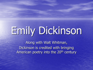 Emily Dickinson Notes