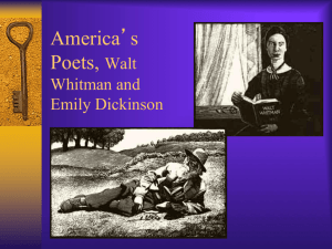 Whitman and Dickinson