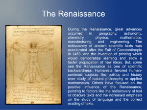 Science in the 16th Century