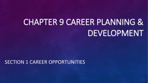 CHAPTER 9 Career planning & development