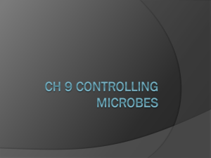 Chapter 9 Powerpoint (Controlling Microbial Growth)